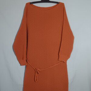 CUPSHE Women Long Sleeve Asymmetric Knitted Sweater Mini Dress